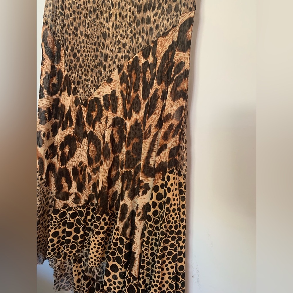 Boutique dress Caroline morgan mini / midi dress mesh sheer - Picture 9 of 14